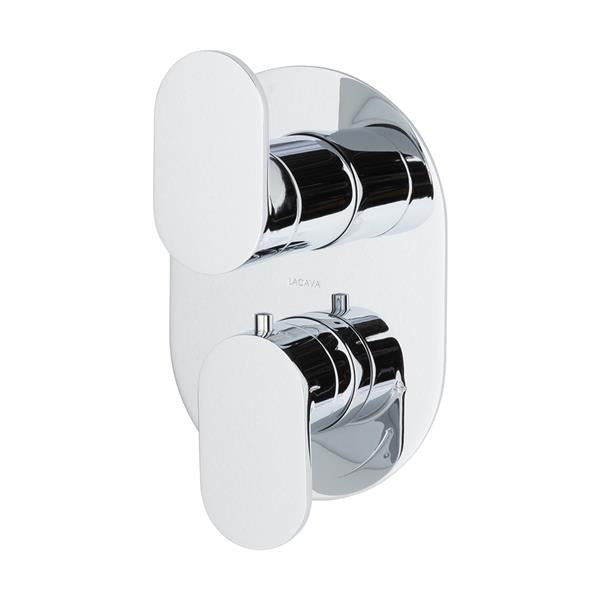 Lacava - Flou Trim Only - Sharing, Thermostatic Valve W/ 2 Way Shared Diverter + Off, Gpm 8.5 (60Psi)