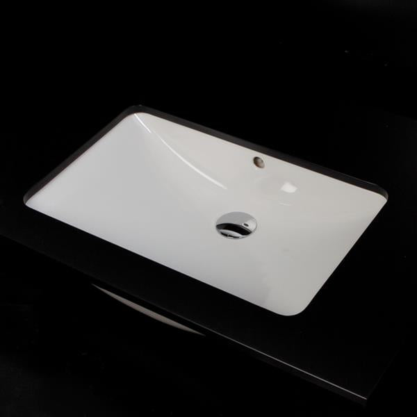 Lacava - Piazza Under-Counter Porcelain Bathroom Sink With Anoverflow. Unglazed Exterior.