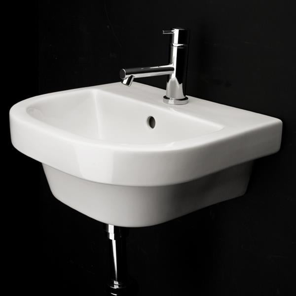 Lacava - Piazza Wall-Mounted Or Drop-In Porcelain Bathroom Sink