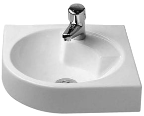 Duravit - Architec 25" Corner Wall Mounted Sink in White