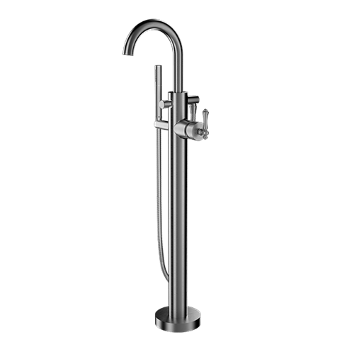 Santec - Chadwick Trim - Floor Mount Tub Filler With Hand Shower