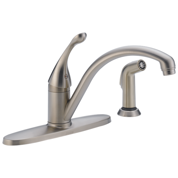 Delta - Collins Single Handle Kitchen Faucet With Spray