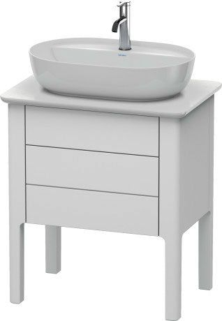 Duravit - Luv 25 1/8" Floorstanding Two Drawer Single Vanity Cabinet, Sink Sold Separately