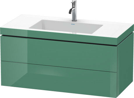 Duravit - L-Cube 39 3/8" Wall Mount Two Drawer c-bonded Single Vanity, Includes Cabinet & Single Hole Sink