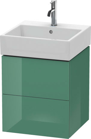 Duravit - L-Cube 19" Wall Mount Two Drawer Single Vanity Cabinet, Sink Sold Separately