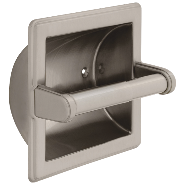 Delta - Brass Recessed Paper Holder With Brass Roller