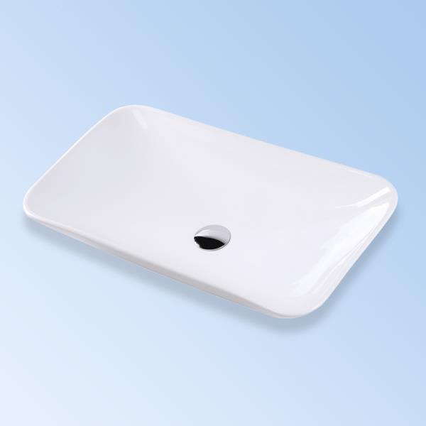 Lacava - Light Vessel Porcelain Bathroom Sink, No Overflow, 27 1/2 InchW, 15 InchD, 5 1/2 InchH - White