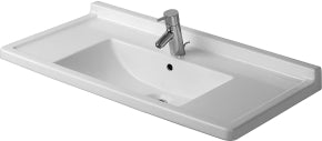 Duravit - Starck 3 33 1/2" Rectangular Wall Mounted Sink in White