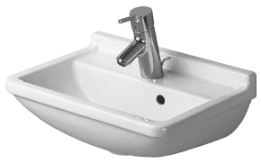 Duravit - Starck 3 17 3/4" Rectangular Wall Mounted Sink in White