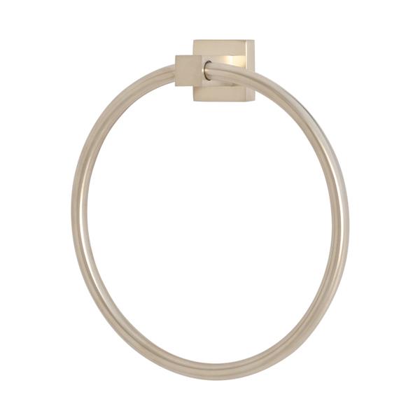 Lacava - Kubista Wall-Mount 6 3/4 InchW Towel Ring Made Of Chrome Plated Brass