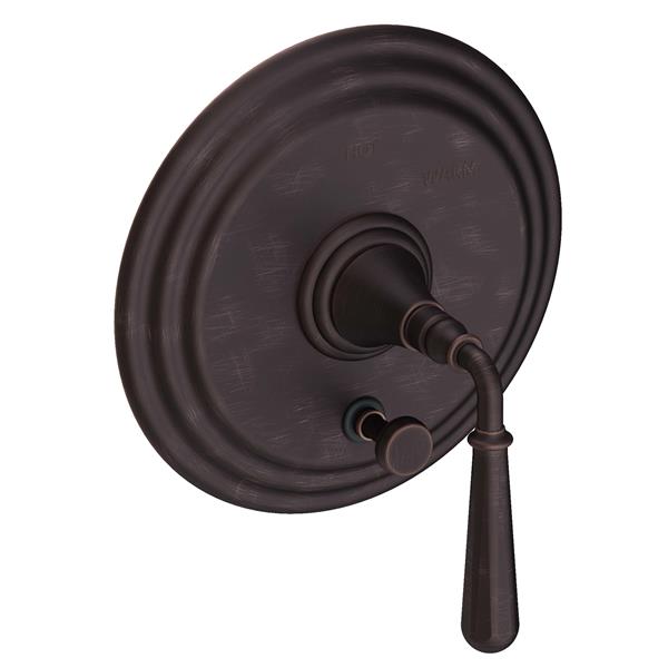 Newport Brass - Bevelle Balanced Pressure Tub & Shower Diverter Plate with Handle. Less Showerhead, arm and flange.