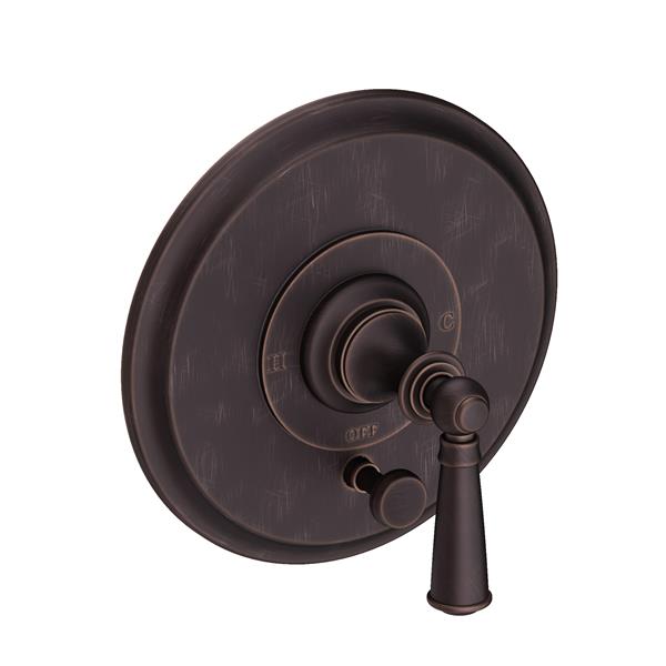 Newport Brass - Sutton Balanced Pressure Tub & Shower Diverter Plate with Handle. Less Showerhead, arm and flange.