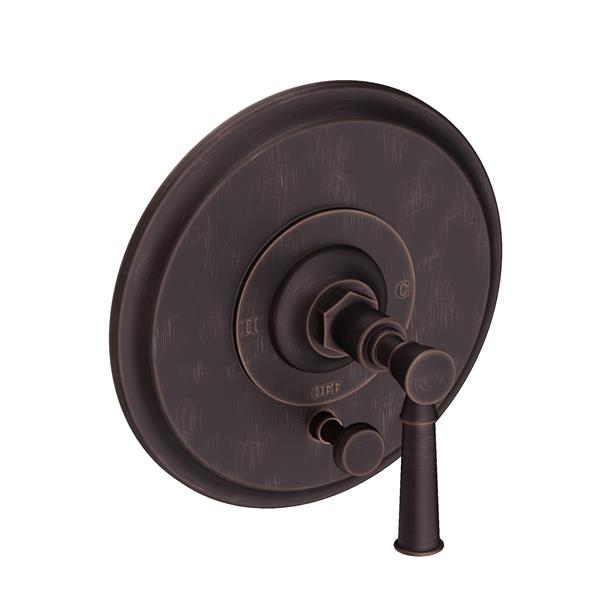 Newport Brass - Vander Balanced Pressure Tub & Shower Diverter Plate with Handle. Less Showerhead, arm and flange.