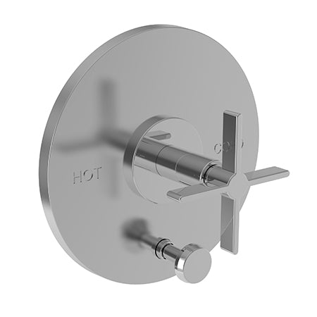 Newport Brass - Tolmin Balanced Pressure Tub & Shower Diverter Plate with Handle. Less Showerhead, arm and flange.