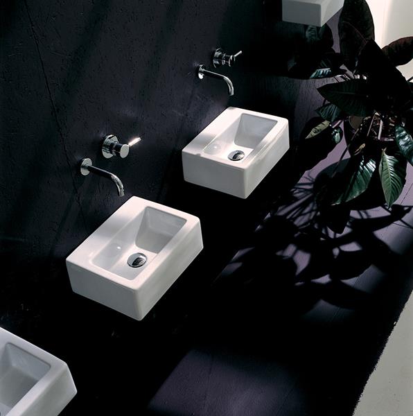 Lacava - Aquababy Wall-Mount Or Above-Counter Porcelain Bathroom Sink With An Overflow