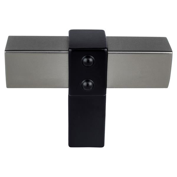 Berenson - Rivet Rebel Slate Bar and Matte Black Post Knob