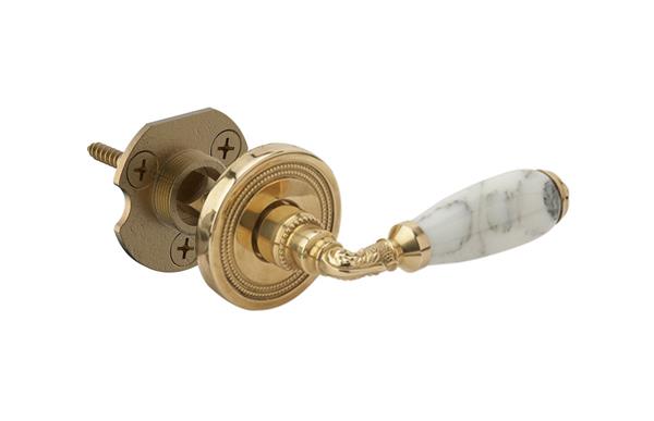 Phylrich - White Marble Door Lever - Half Dummy