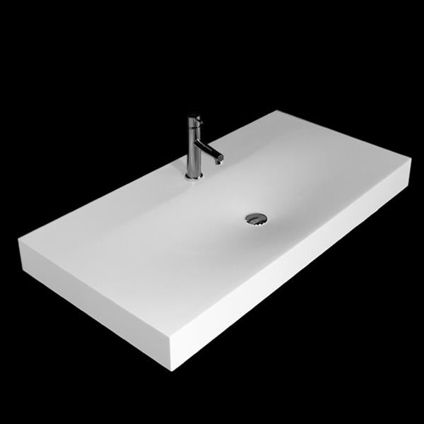Lacava - Elusiva Vessel Bathroom Sink Made Of Solid Surface, Without An Overflow