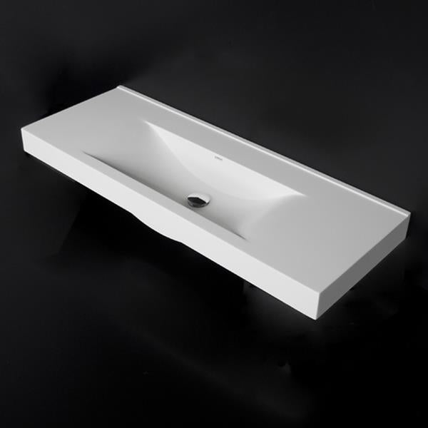Lacava - Spring Vanity Top Bathroom Sink Made Of Solid Surface, With An Overflow