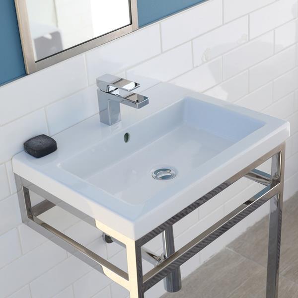 Lacava - Aquaquattro Wall-Mount, Vanity Top Or Self-Rimming Porcelain Bathroom Sink