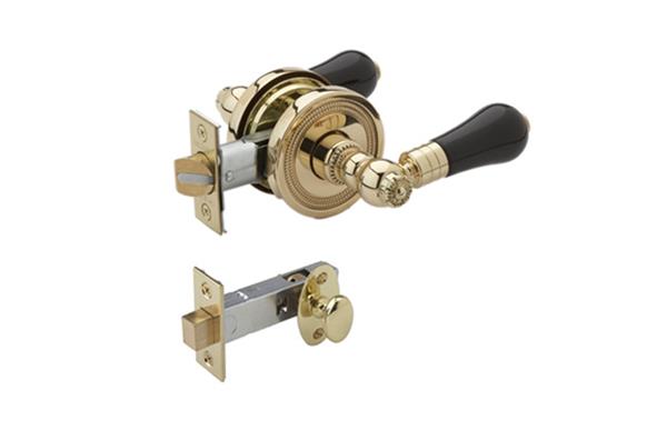 Phylrich - Black Onyx Door Lever with Privacy Bolt