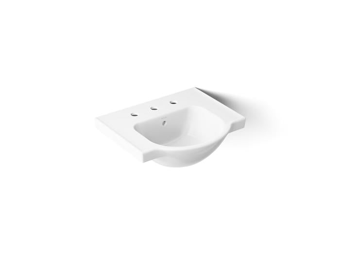 Kohler - 21 Inch Veerpedestal Basin Only, 8 Cc