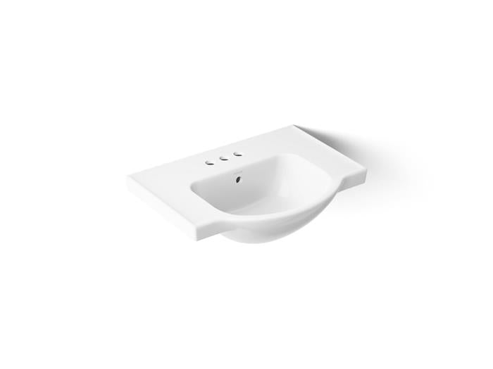 Kohler - 24 Inch Veer Edestal Basin Only, 4 Cc