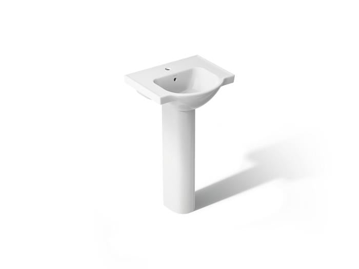 Kohler - 21 Inch Veer Pedestal Lavatory, 1-Hole