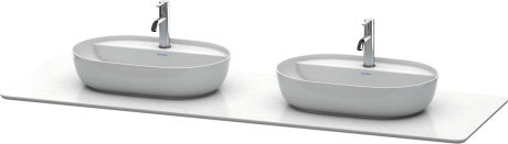 Duravit - Luv 70 1/4" Quartz Vanity Top with Two Sink Cutouts