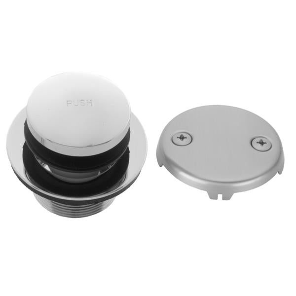 Jaclo - Toe Control Tub Drain Strainer with Faceplate (Two Hole)