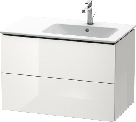 Duravit - L-Cube 32 1/4" Wall Mount Two Drawer Single Vanity Cabinet, Sink Sold Separately
