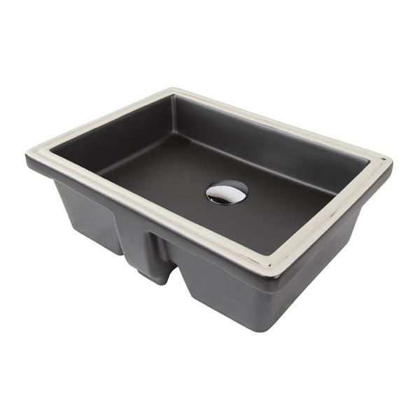Lacava - Cube Under-Counter Porcelain Bathroom Sink With An Overflow. 19 3/4 InchW, 14 3/8 InchD, 5 3/4 InchH