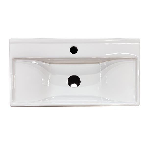 Lacava - Spring Vanity Top Porcelain Bathroom Sink Without An Overflow
