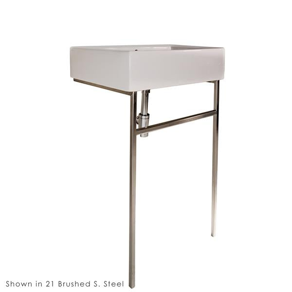 Lacava - Aquagrande Floor-Standing Metal Console Stand With A Towel Bar