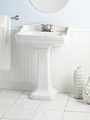 Cheviot - Essex Pedestal Sink, White