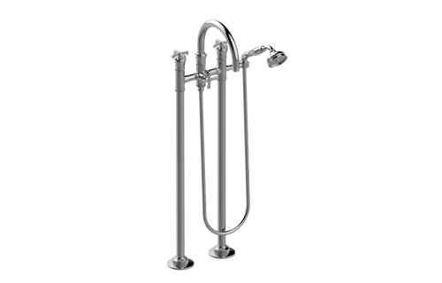 Graff - Vignola Floor-Mounted Tub Filler Cross Handle - Trim Only