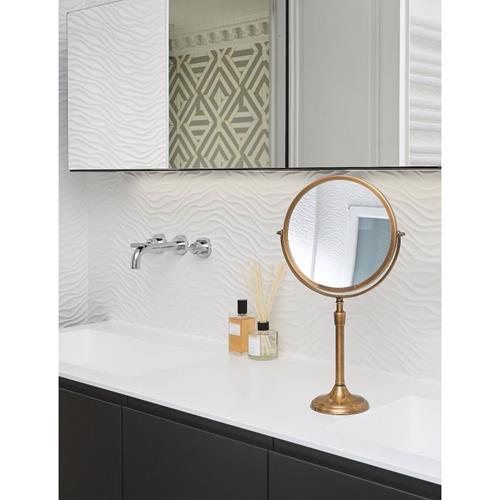 Miroir Brot - Patrimoine Custom Reversible Vanity Makeup Mirror - 3X