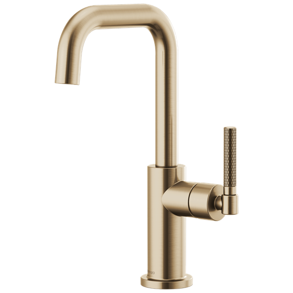 Brizo - Litze Bar Faucet with Square Spout and Knurled Handle Kit
