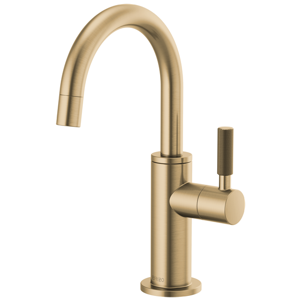 Brizo - Litze Beverage Faucet with Arc Spout and Knurled Handle