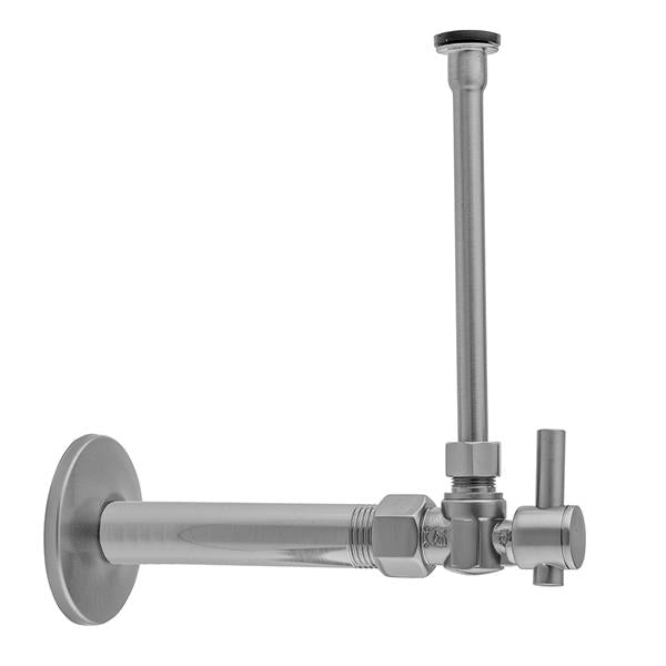 Jaclo - Quarter Turn Angle Pattern 3/8 Inch IPS x 3/8 Inch O.D. Toilet Supply Kit with Contempo Lever Handle, 20 Inch Supply Tube, Escutcheon