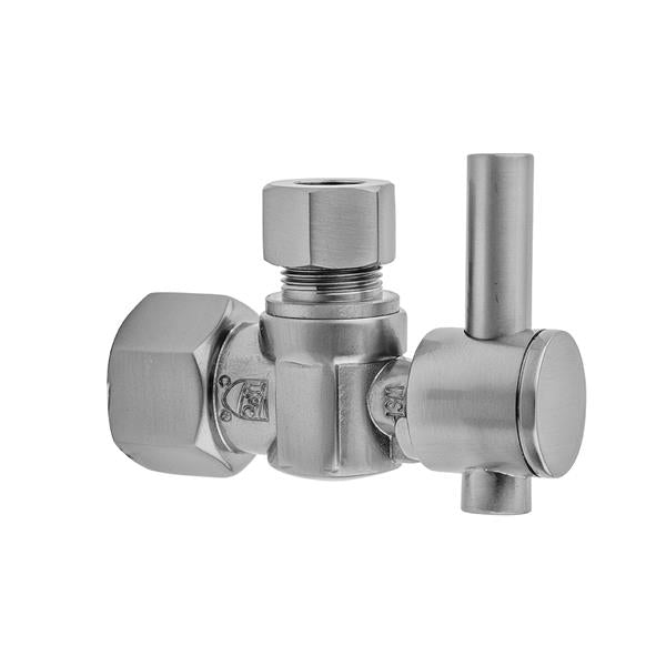 Jaclo - Quarter Turn Angle Pattern 3/8 Inch IPS x 3/8 Inch O.D. Supply Valve with Contempo Lever Handle