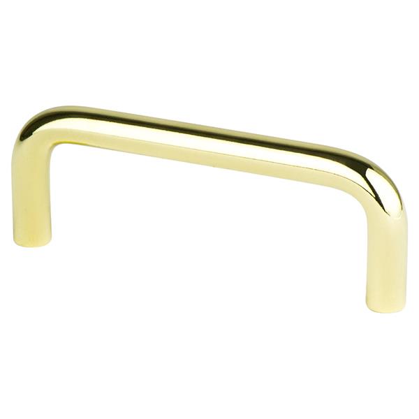 Berenson - Advantage Wire Pulls 3 inch CC Polished Brass Steel Pull