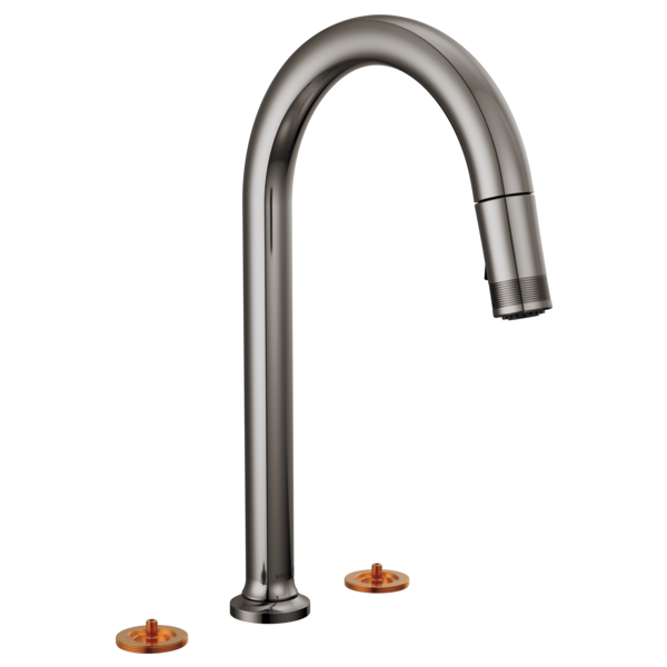 Brizo - Kintsu Widespread Pull-Down Faucet with Arc Spout - Less Handles