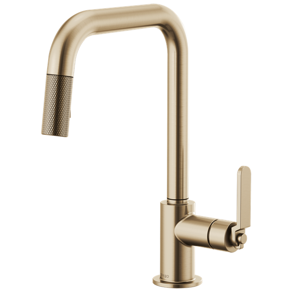 Brizo - Litze Pull-Down Faucet with Square Spout and Industrial Handle