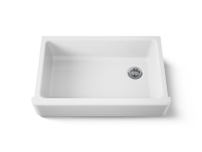 Kohler - Whitehaven Hayridge 35-11/16 Inch Undermount Single-Bowl Farmhouse Kitchen Sink