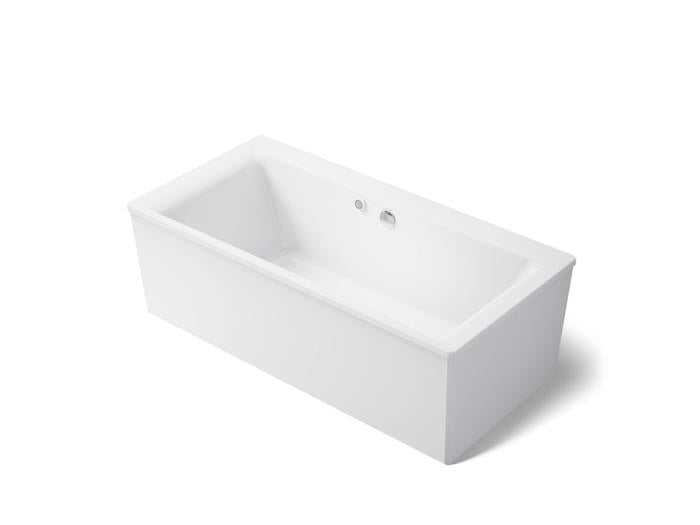 Kohler - Stargaze 72 X 36 Inch Freestanding Bath With Bask Heated Surface And Straight Shroud