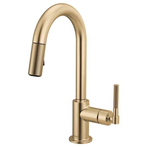 Brizo - Litze Pull-Down Prep Faucet with Arc Spout - Knurled Handle