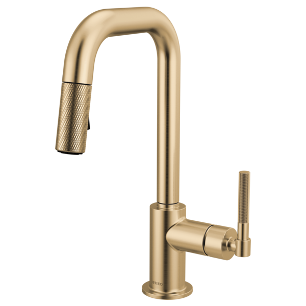 Brizo - Litze Pull-Down Prep Faucet with Square Spout - Knurled Handle