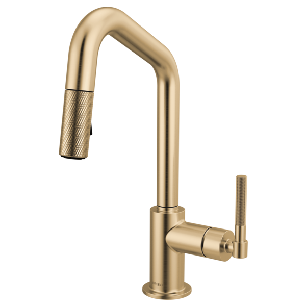 Brizo - Litze Pull-Down Prep Faucet with Angle Spout - Knurled Handle