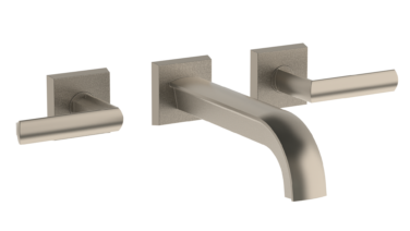 Watermark - Brut Wall Mounted 3 Hole Lavatory Set